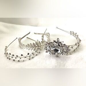 Rhinestones silver Headbands Lot craft DIY